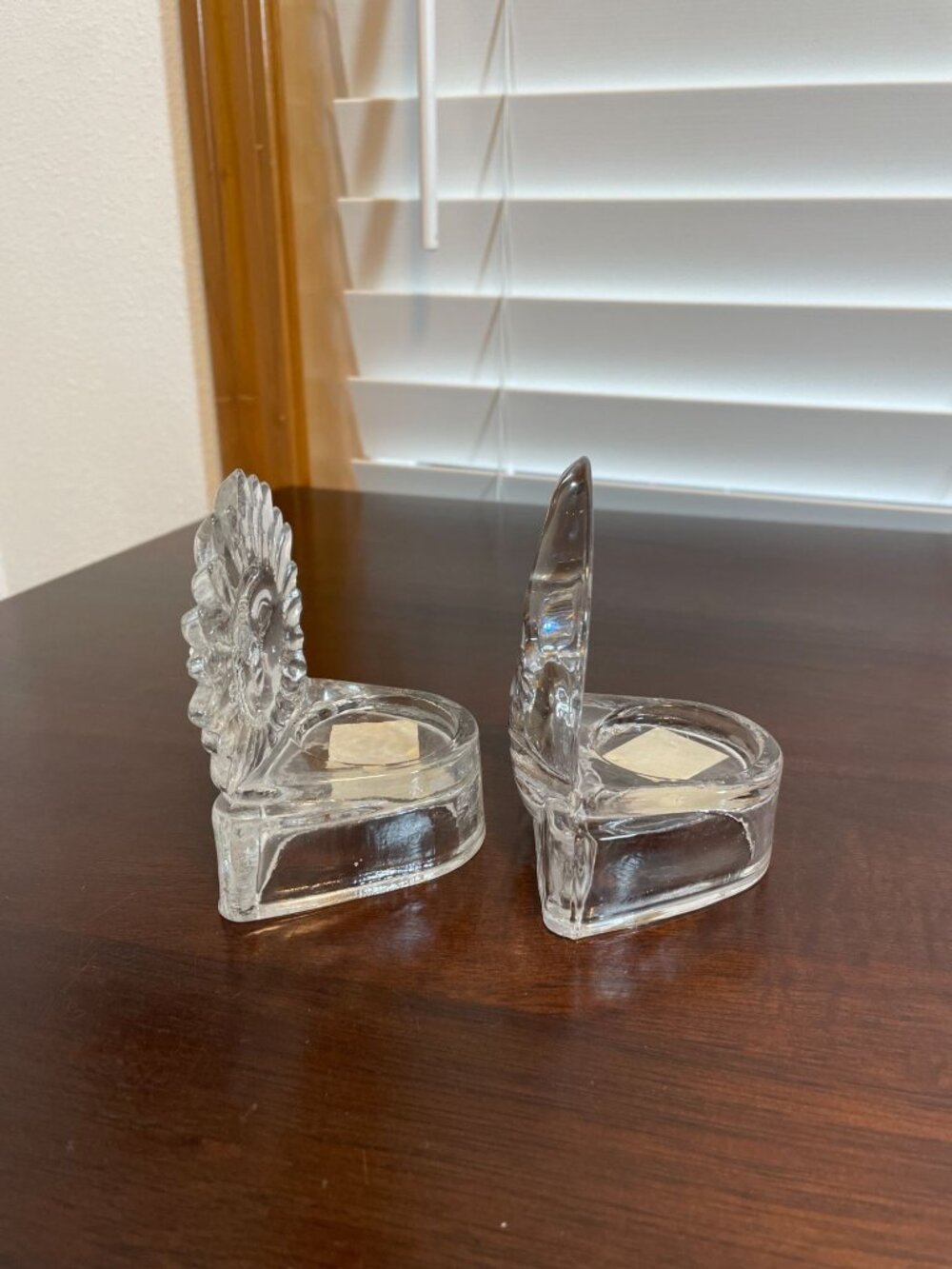 Vintage 90s Partylite Crystal Sun Moon Candle Votive Holders Set 69360, 69362 - Picture 4 of 9